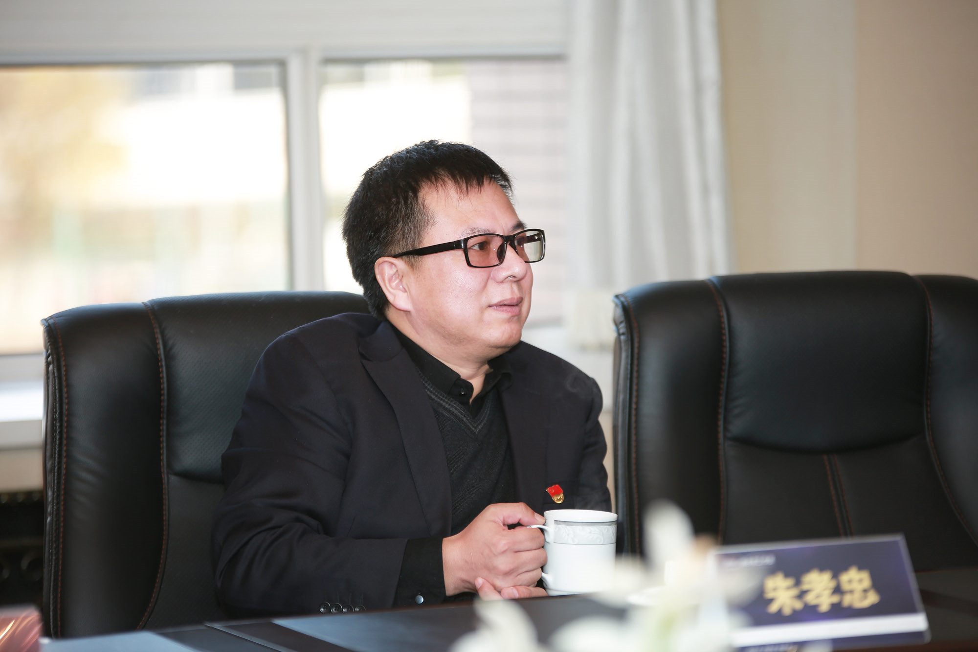 朱孝忠院长在简约教学十周年现场会。